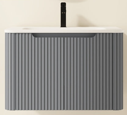 E+NT YAP1-75MTG 75cm PVC Basin Cabinet (Metal Grey)