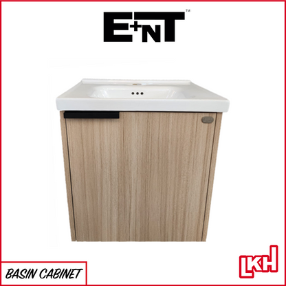 E+NT Y50BC-BO 50cm PVC Basin Cabinet (Beige Oak)