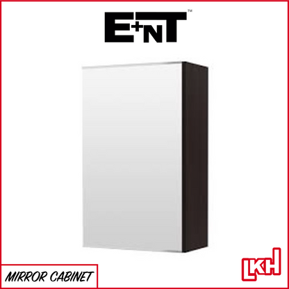 E+NT 1018BK Stainless Steel Mirror Cabinet (Black)