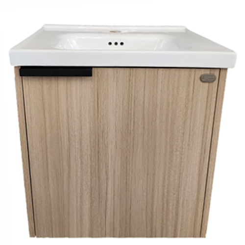 E+NT Y50BC-BO 50cm PVC Basin Cabinet (Beige Oak)