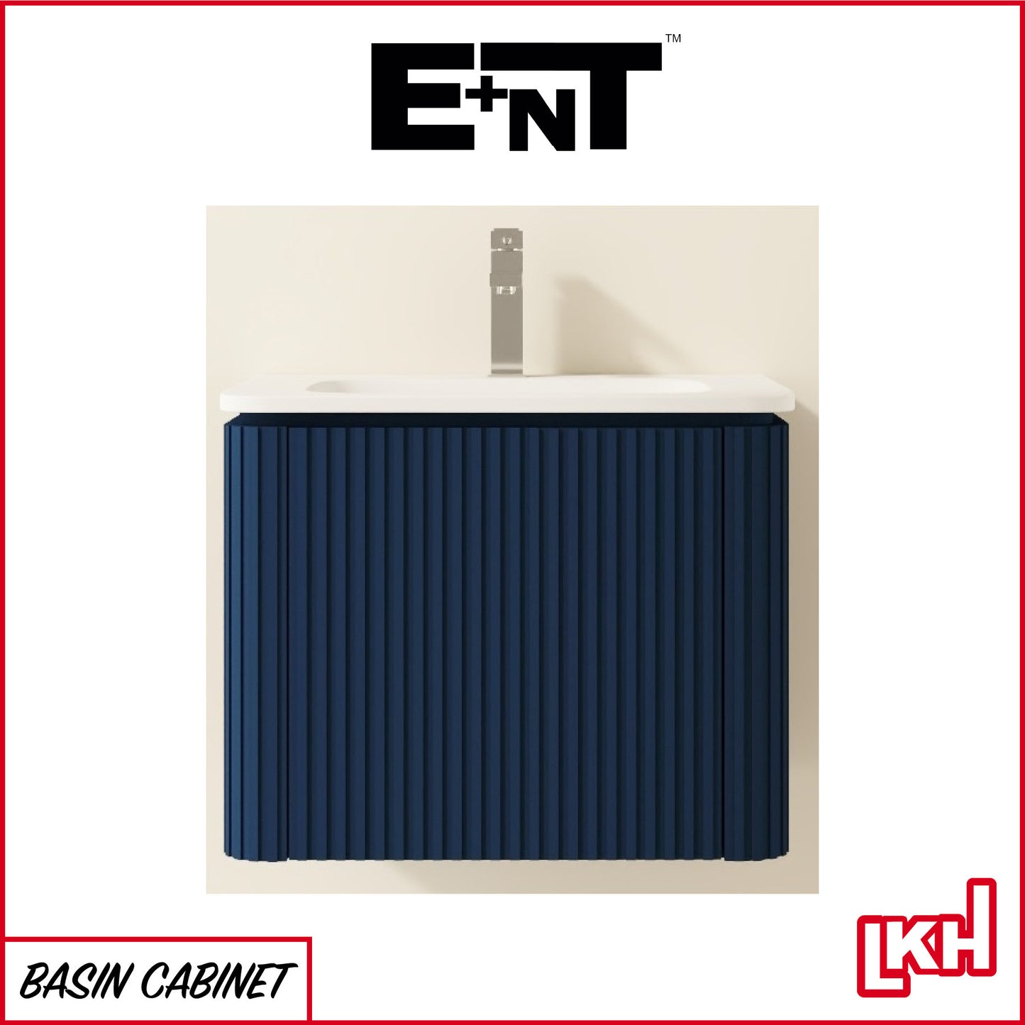 E+NT YJN-60NB 60cm PVC Basin Cabinet (Navy Blue)