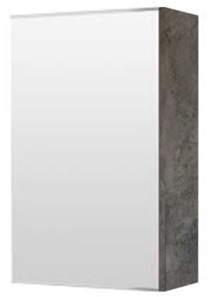 E+NT 1018GM Stainless Steel Mirror Cabinet (Gray Marble)