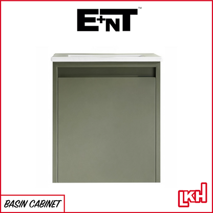 E+NT LD-6850 40cm Stainless Steel Basin Cabinet (Matt Green)