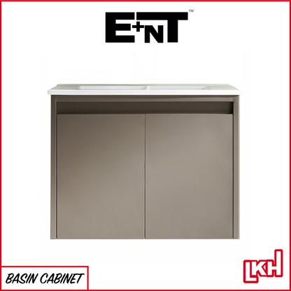 E+NT LD-6838 60cm Stainless Steel Basin Cabinet (Light Grey)