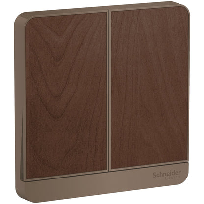 Schneider AvatarOn Light Switch with LED Indicator White/Dark Wood/Dark Grey/Wine Gold/Gold Hairline
