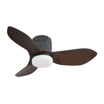 EuropAce AceStar 36 inch ceiling fan ECF36H, Black/Dark Wood
