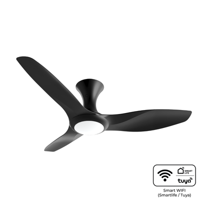EuropAce BreezeAce 48 inch ceiling fan ECF48HR3, Black
