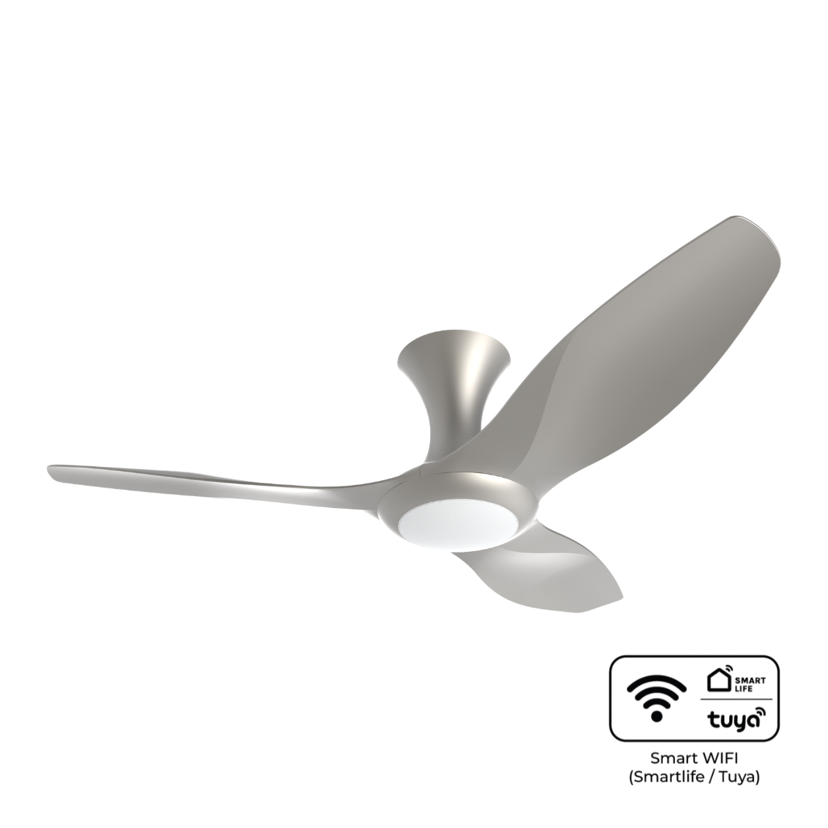 EuropAce BreezeAce 48 inch ceiling fan ECF48HR3, Gun Metal Silver