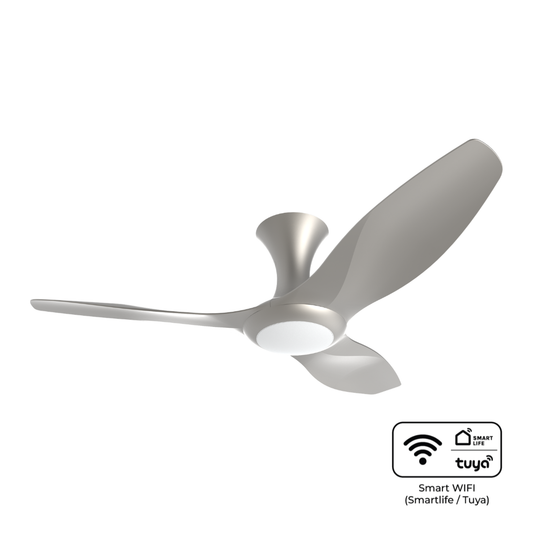 EuropAce BreezeAce 48 inch ceiling fan ECF48HR3, Gun Metal Silver