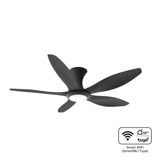 EuropAce BreezeAce 52 inch ceiling fan ECF52HR5, Black