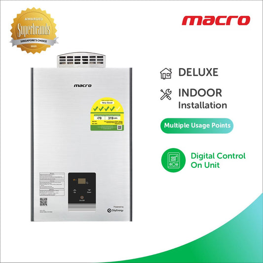 Macro MA-10FE indoor gas water heater
