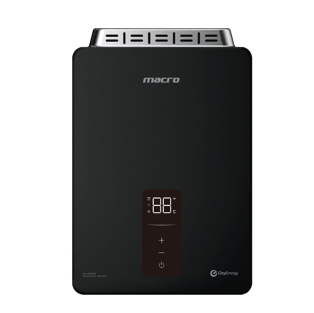 Macro Mini MA-M10WFE gas water heater, Black