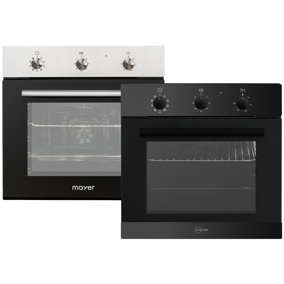 Mayer MMDO9 75L built-in oven in black
