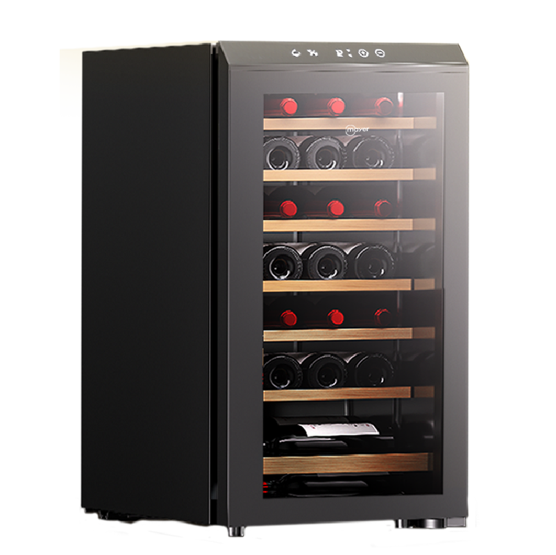 Mayer MMWC34BCS 34 bottle wine chiller, left view