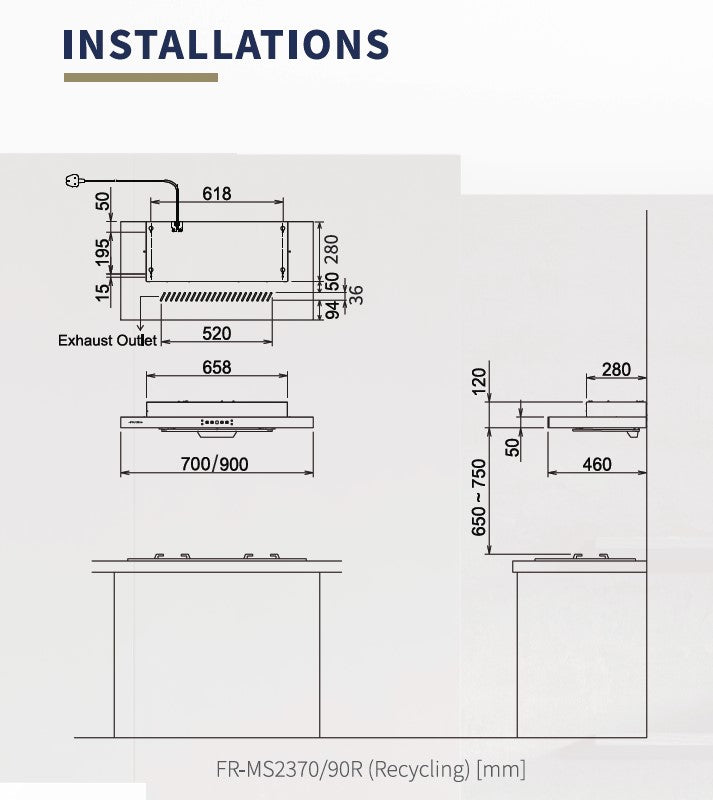 Fujioh FR-MS2370 dimensions
