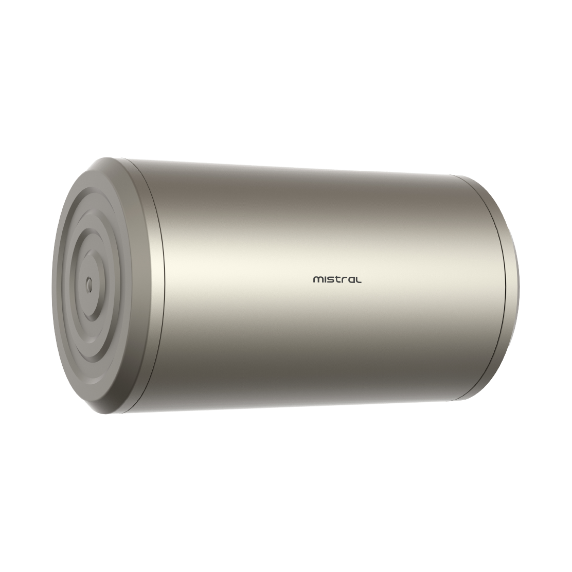 Mistral MSWHZ35CG 35L storage water heater, three quarter left view