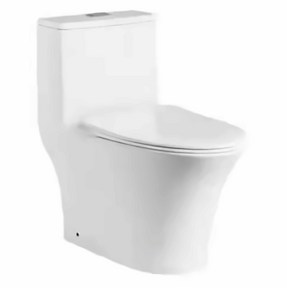 E+NT Oatis Cyclone Flush One-Piece Rimless Water Closet/Toilet Bowl
