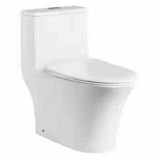E+NT Oatis Cyclone Flush One-Piece Rimless Water Closet/Toilet Bowl