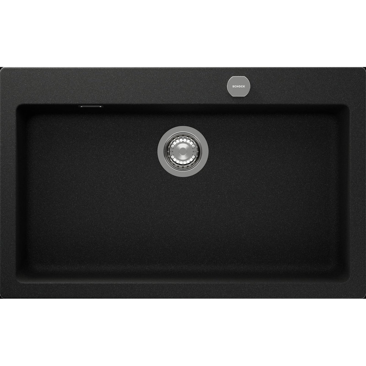 ent Signature Series Top Mount Single Bowl Granite Sink #S2-T Slate Black