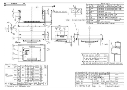 Fujioh FR-FS2290 dimensions