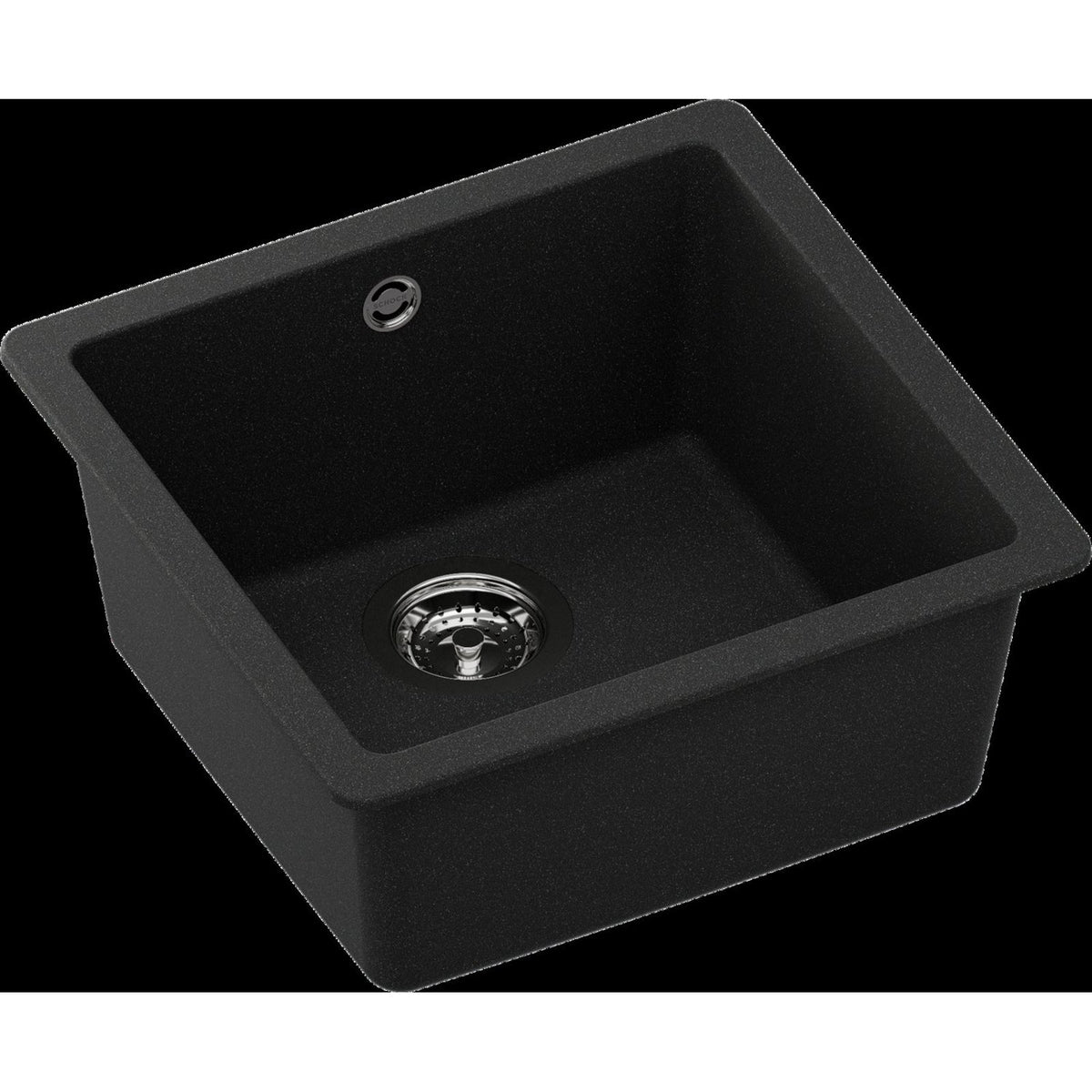 ent Signature Series Undermount Single Bowl Granite Sink #S4-U Slate Black view 2