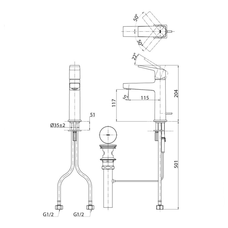 TOTO TLG10301 dimension drawing
