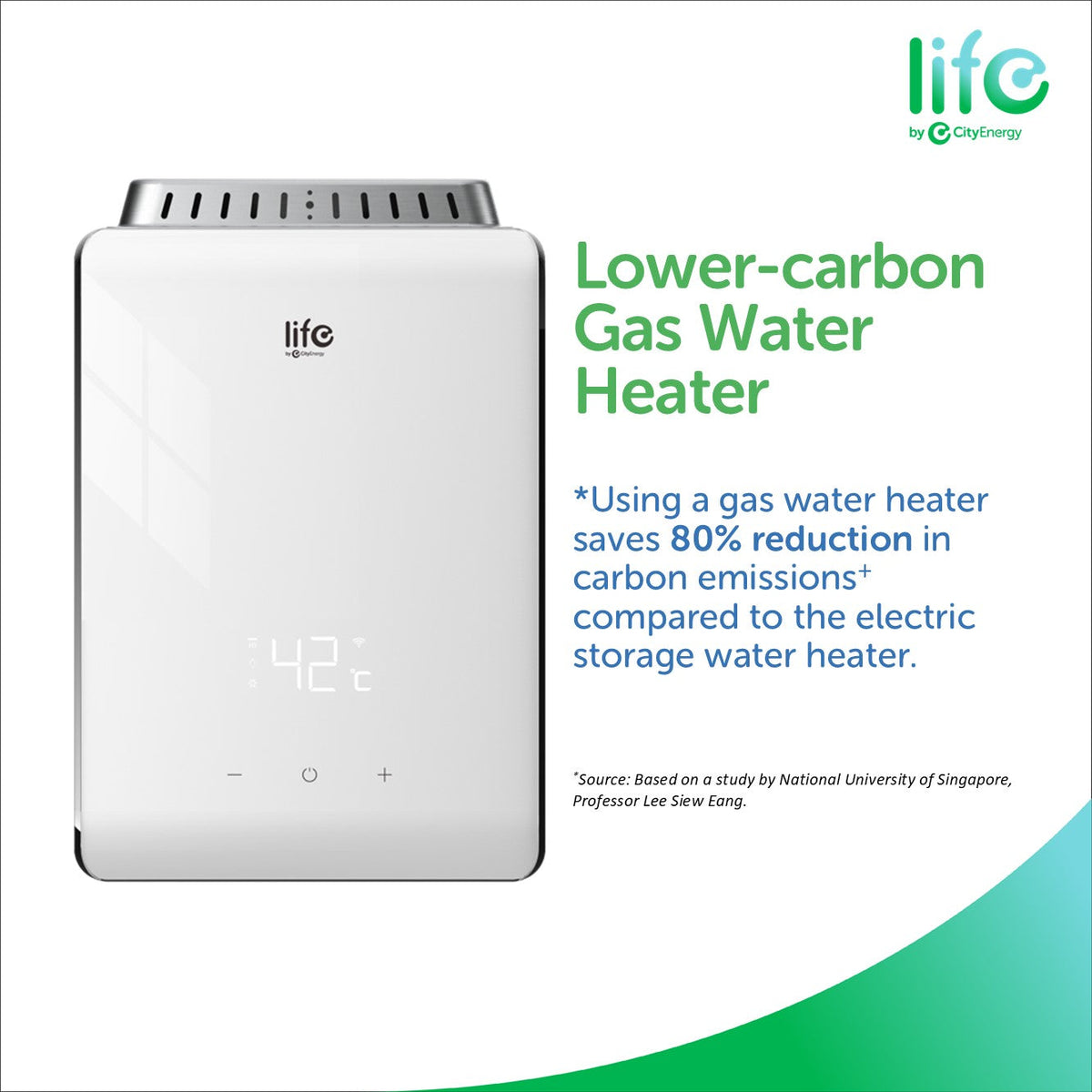 Life L10WFE lower carbon gas water heater