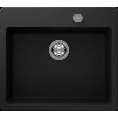 ent Signature Series Single Bowl Granite Sink #S3 Undermount Slate Black