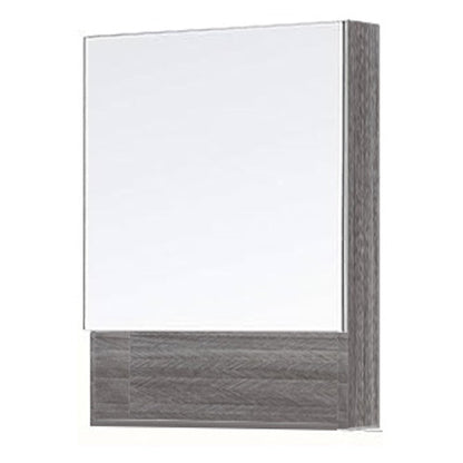 E+NT Y1055 PVC Mirror Cabinet Grey Wood Grain