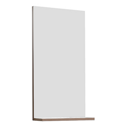 E+NT Y3870 P.WN PVC Mirror with Shelf (P.Brown Walnut)