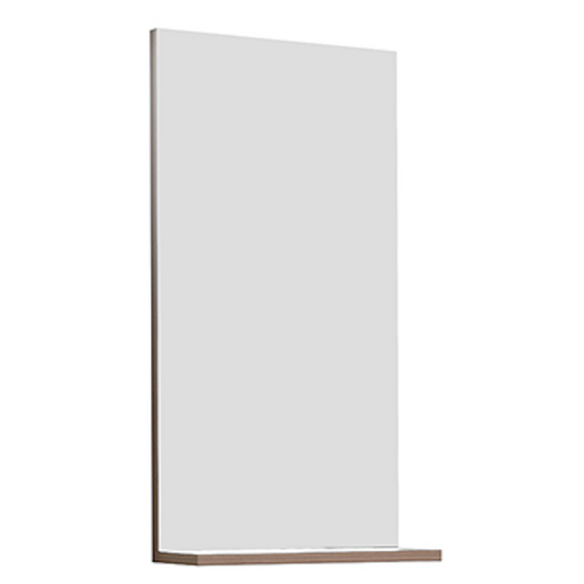 E+NT Y3870 P.WN PVC Mirror with Shelf (P.Brown Walnut)