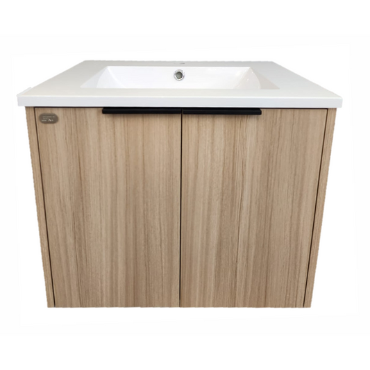 E+NT Y60BC-BO 60cm PVC Basin Cabinet (Beige Oak)