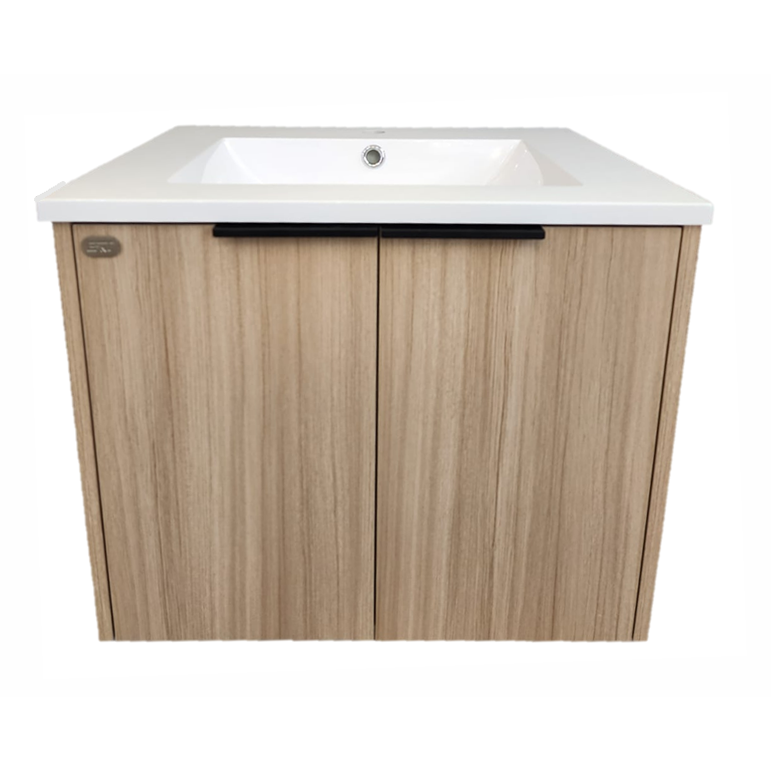 E+NT Y60BC 60cm PVC Basin Cabinet Beige Oak