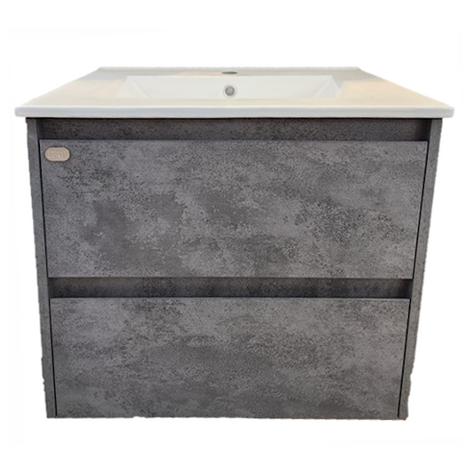 E+NT Y60BC-MG 60cm PVC Basin Cabinet (Marble Grey)