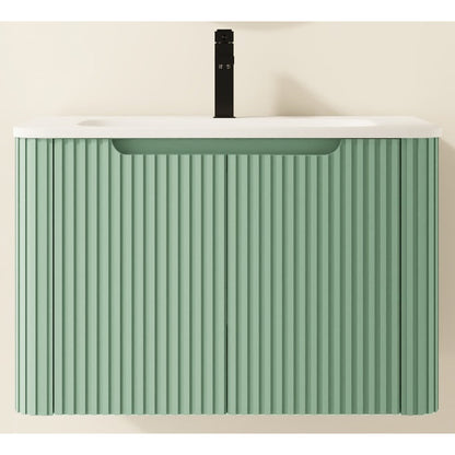 E+NT YAP1-75 75cm PVC Basin Cabinet Mint Green