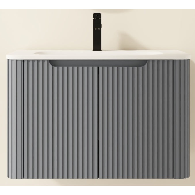 E+NT YAP1-75 75cm PVC Basin Cabinet Metal Grey