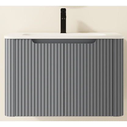 E+NT YAP1-75 75cm PVC Basin Cabinet Metal Grey