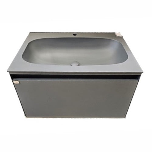 E+NT LD-3818 80cm Stainless Steel Basin Cabinet (Grey)