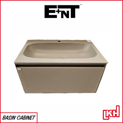 E+NT LD-3818 80cm Stainless Steel Basin Cabinet (Light Grey)