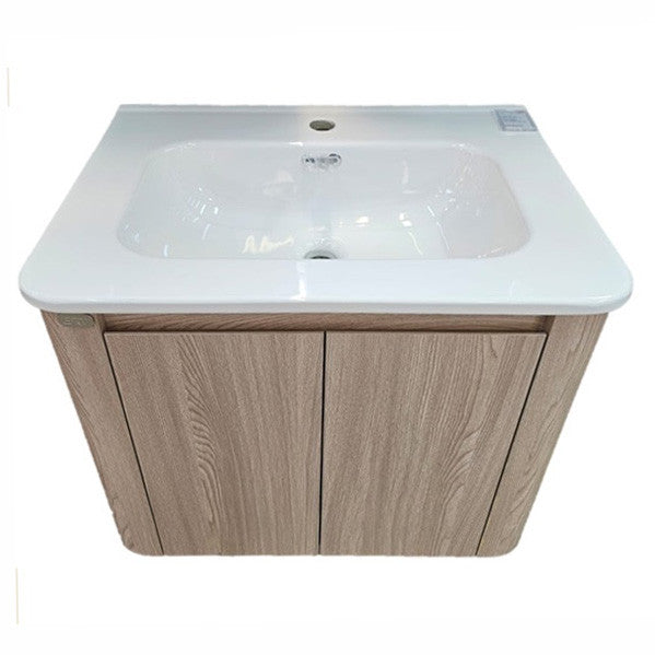 E+NT YAM7-60LAE 60cm PVC Basin Cabinet (Light Ash)