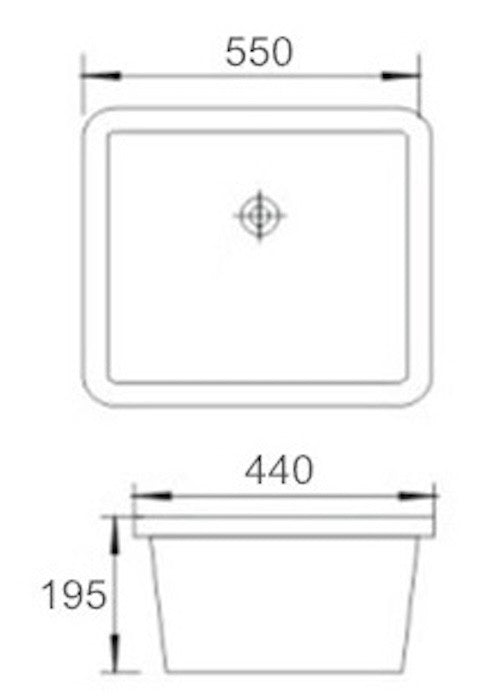 E+NT 50051 Undermount Basin