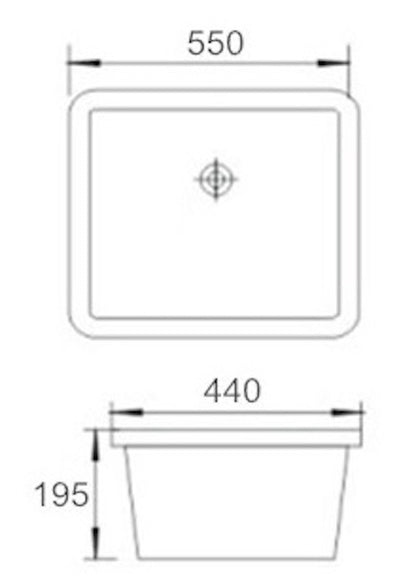 E+NT 50051 Undermount Basin