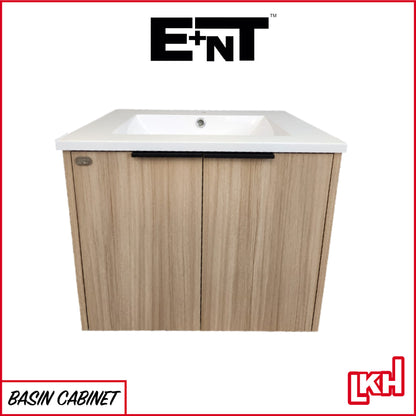 E+NT Y60BC-BO 60cm PVC Basin Cabinet (Beige Oak)