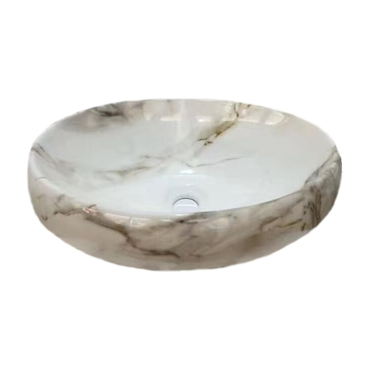 E+NT Counter Top Basin 8252B, Light Marble