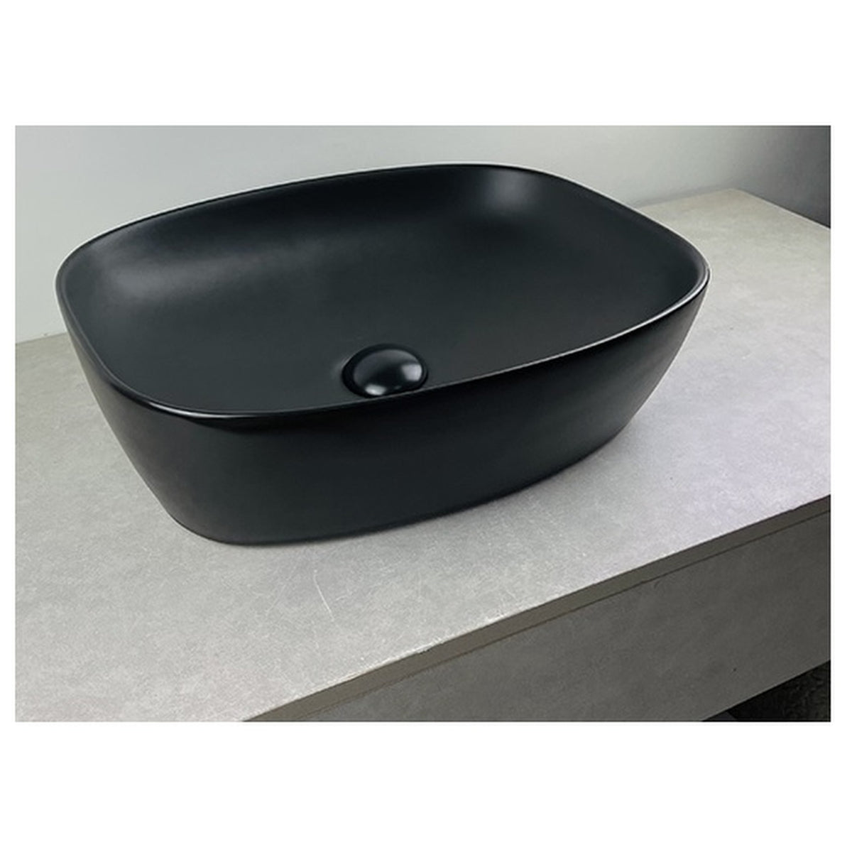 E+NT Counter Top Basin 8483B, Matt Black