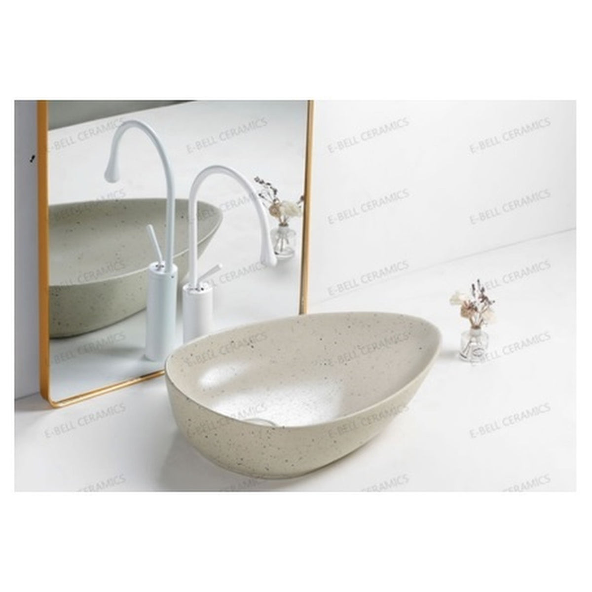 E+NT Counter Top Basin 8559A, Terrazzo