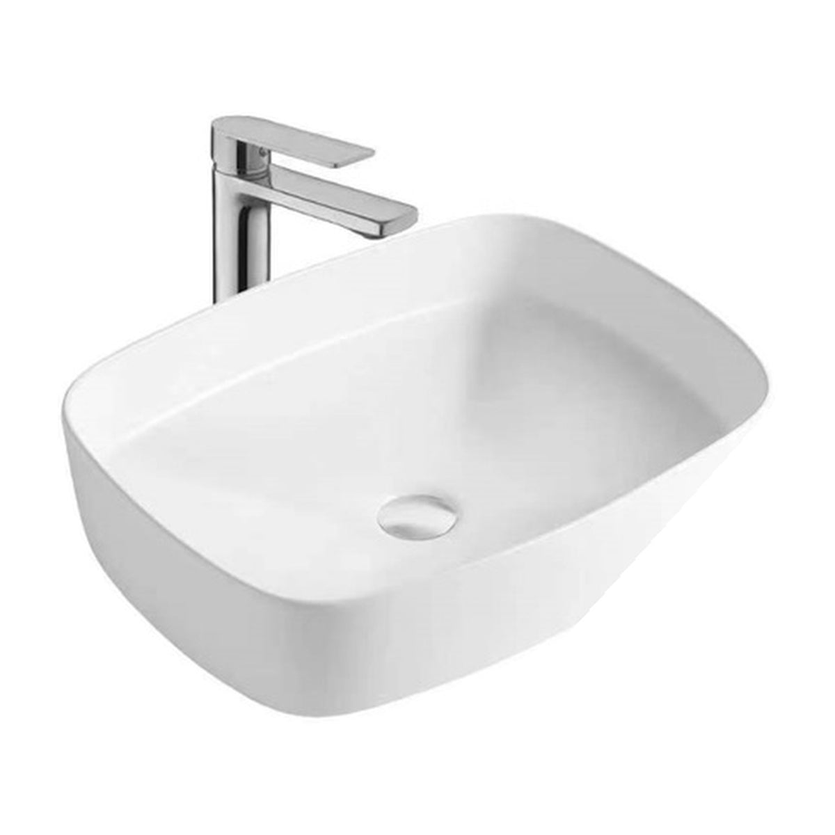 E+NT Counter Top Basin 8772, Matt White