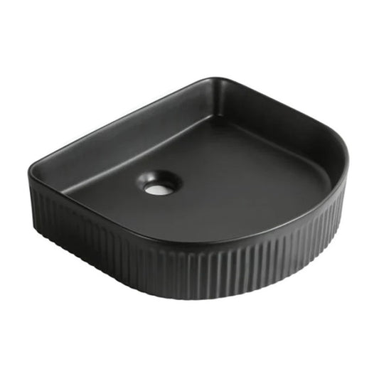 E+NT Counter Top Basin 8828, Matt Black