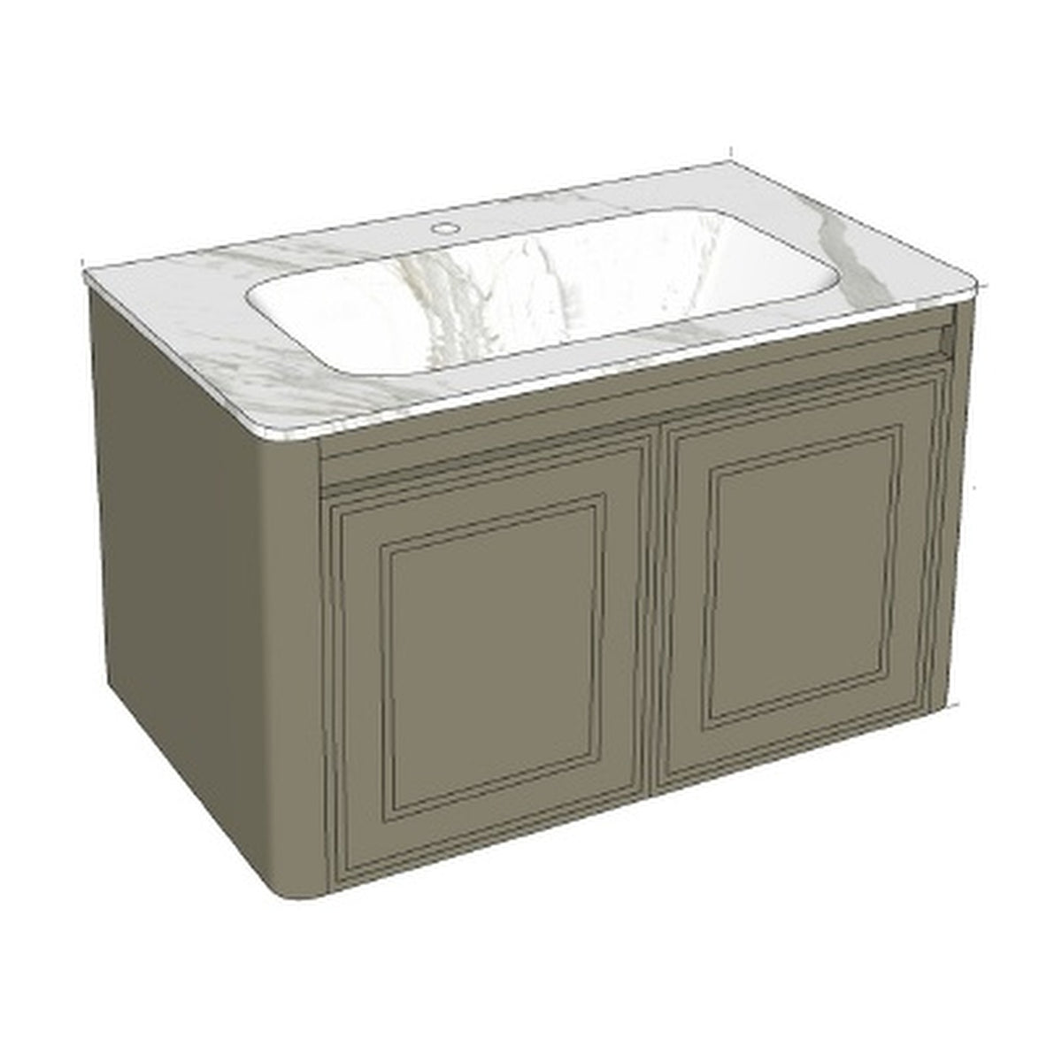E+NT LD-5226 80cm Basin Cabinet Set