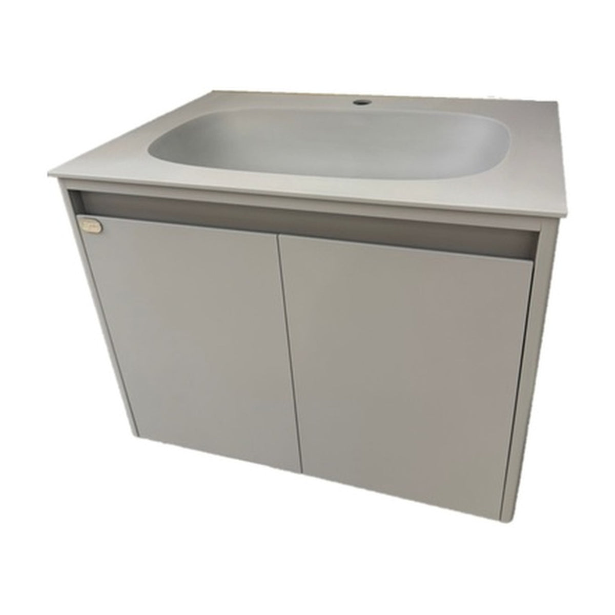 E+NT LD-9705 65cm Basin Cabinet Set, Light Grey
